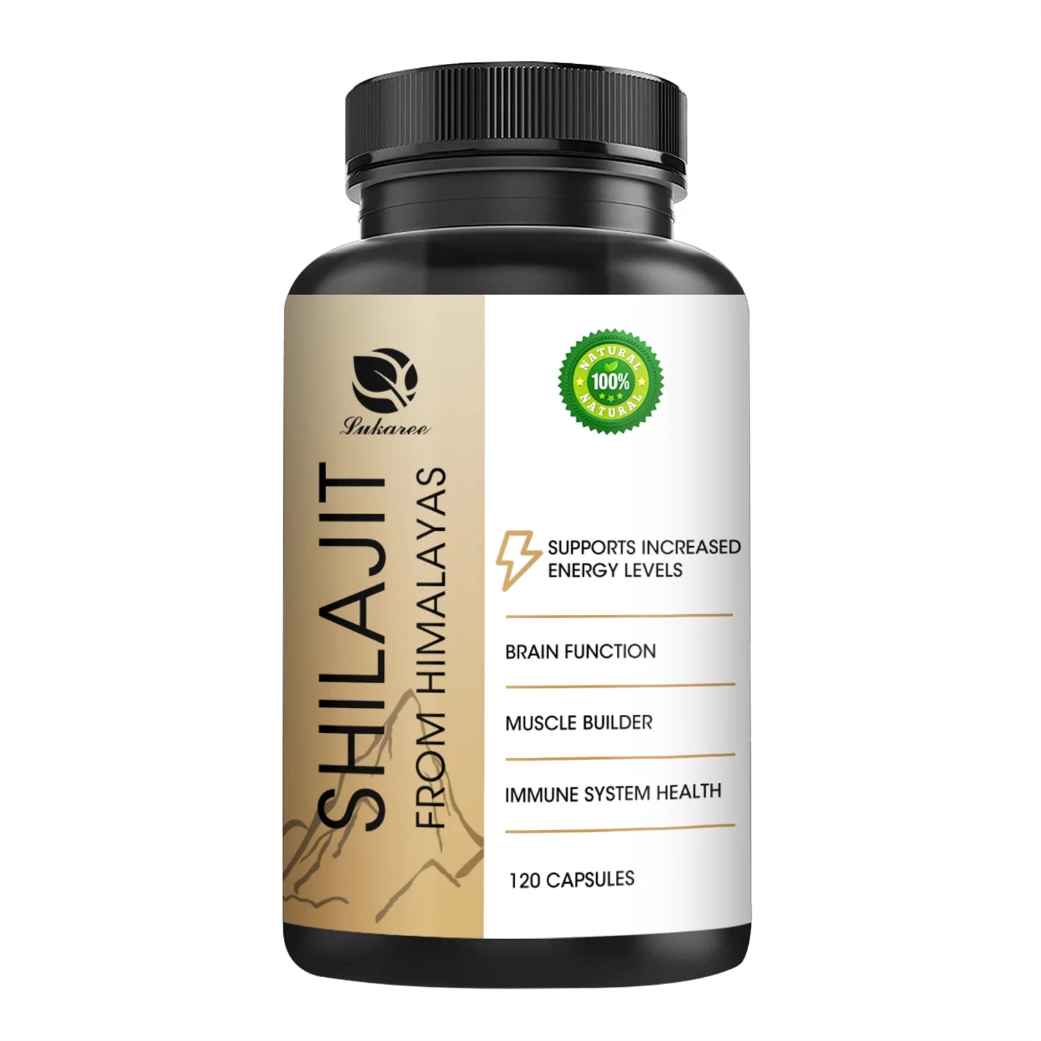 Shilajit 400Mg - Shilajit Supplement 3Rd Party Tested- Potent Antioxidant, Brain Health, Immune Support, 120 Count