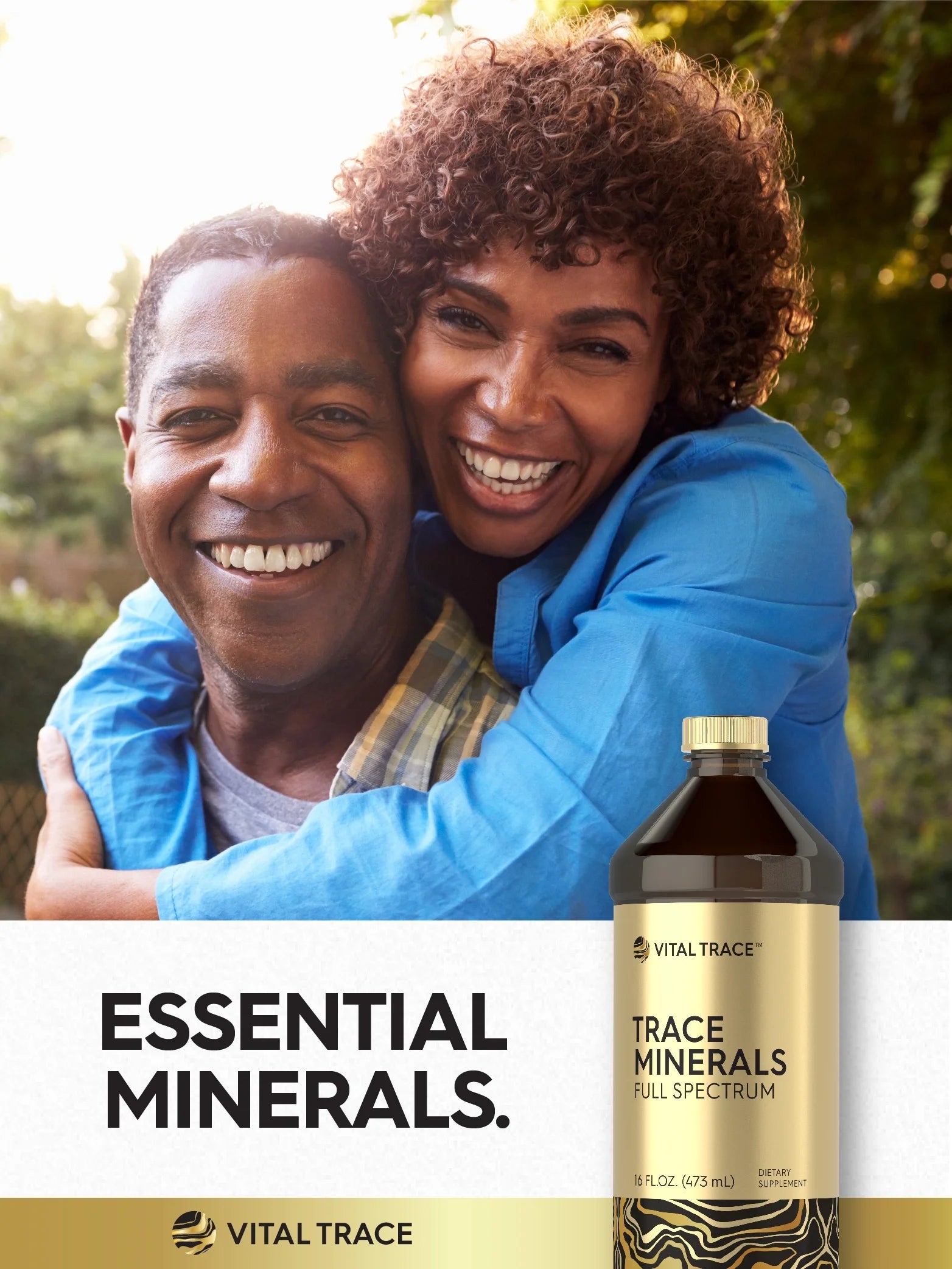 Trace Mineral Drops | 16 Fl Oz | Full Spectrum Minerals Supplement | by Vital Trace