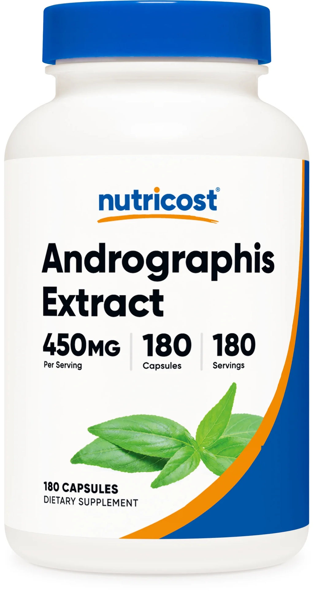 Andrographis Extract 450Mg, 180 Vegetarian Capsules - Non-Gmo & Gluten Free Supplement