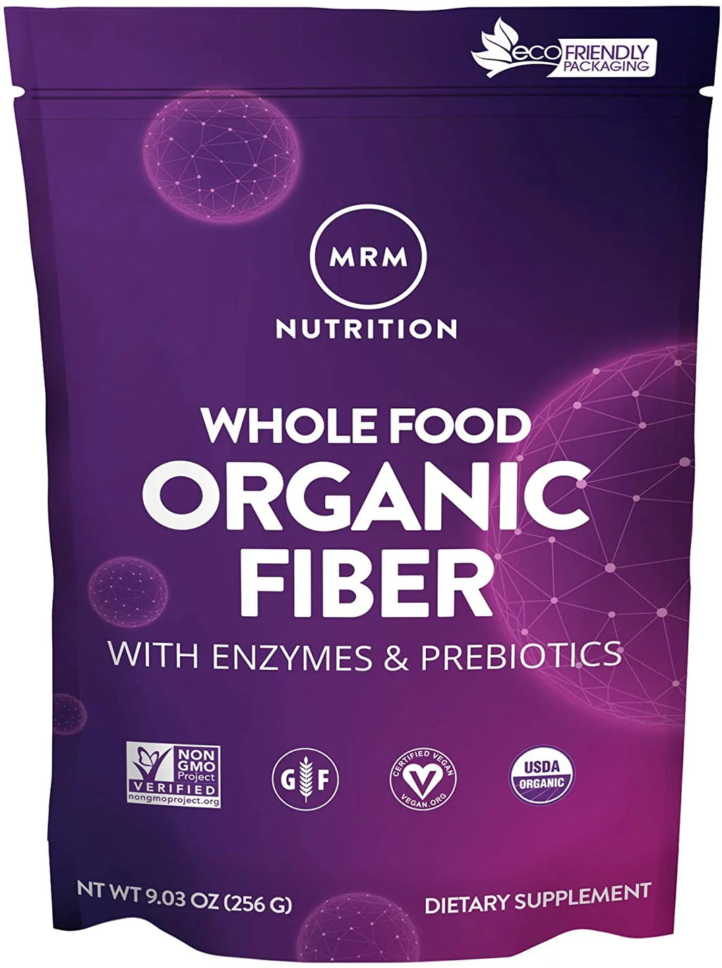 - Whole Food Organic Fiber with Enzymes & Prebiotics Unflavored - 9.03 Oz.