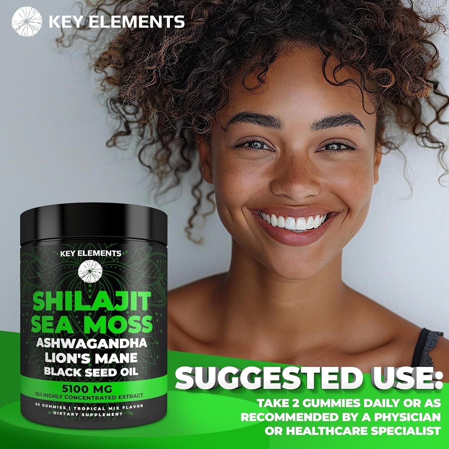 Organic Shilajit Gummies with Sea Moss Gummies - Shilajit Supplement for Immune