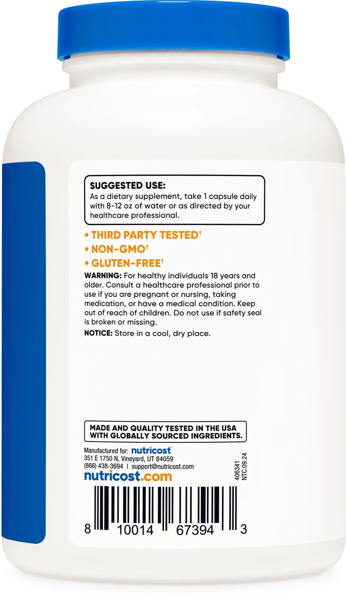 Artichoke Extract 600Mg, 240 Vegetarian Capsules - Non-Gmo Supplement