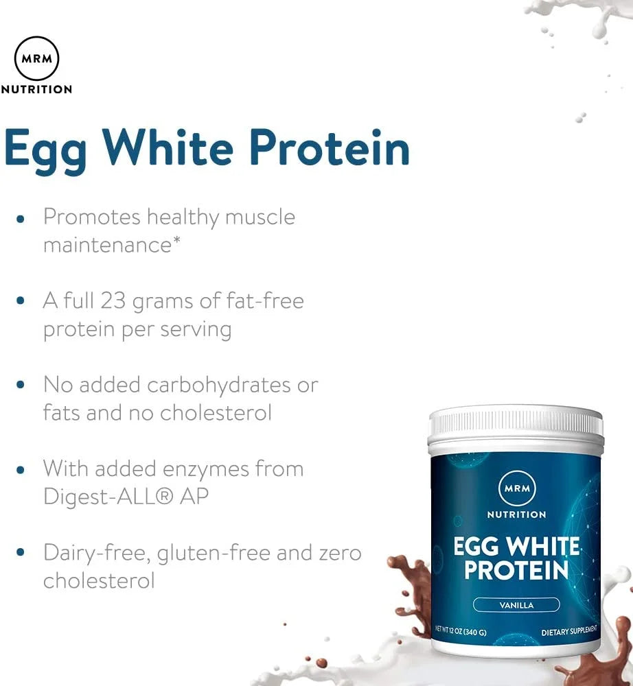 All Natural Egg White Protein, French Vanilla, 12 Ounce