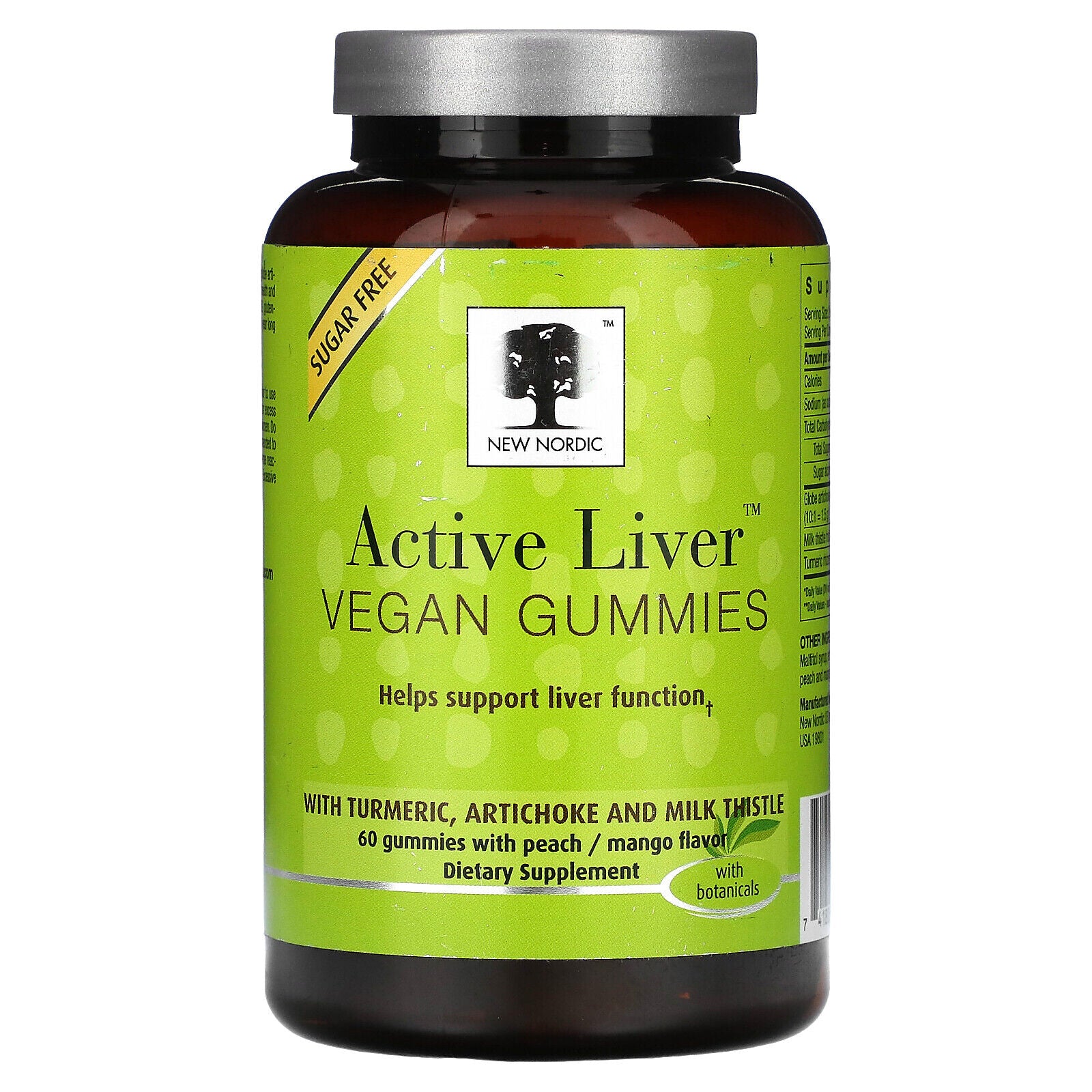 Active Liver™ Vegan Gummies, Peach and Mango, 60 Gummies