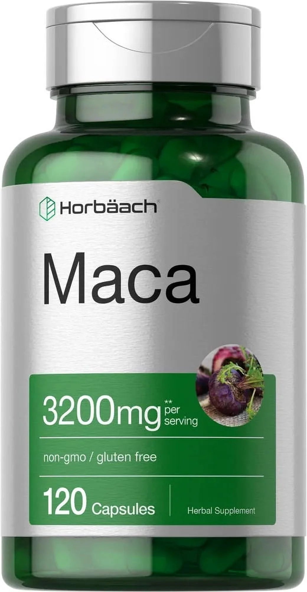 Maca Root Capsules | 4800Mg | 120 Count | for Men and Women | by