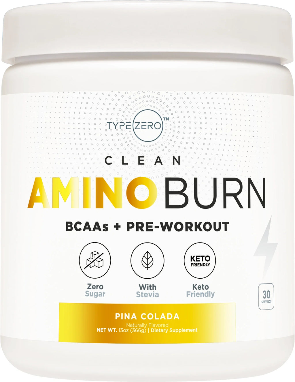 Aminoburn - Natural Pre Workout + Vegan BCAA (Piña-Colada | 30Serv) Sugar Free Bcaas Amino Acids Supplement Keto Preworkout for Women, Amino Preworkout Energy, Post Workout Recovery Drink