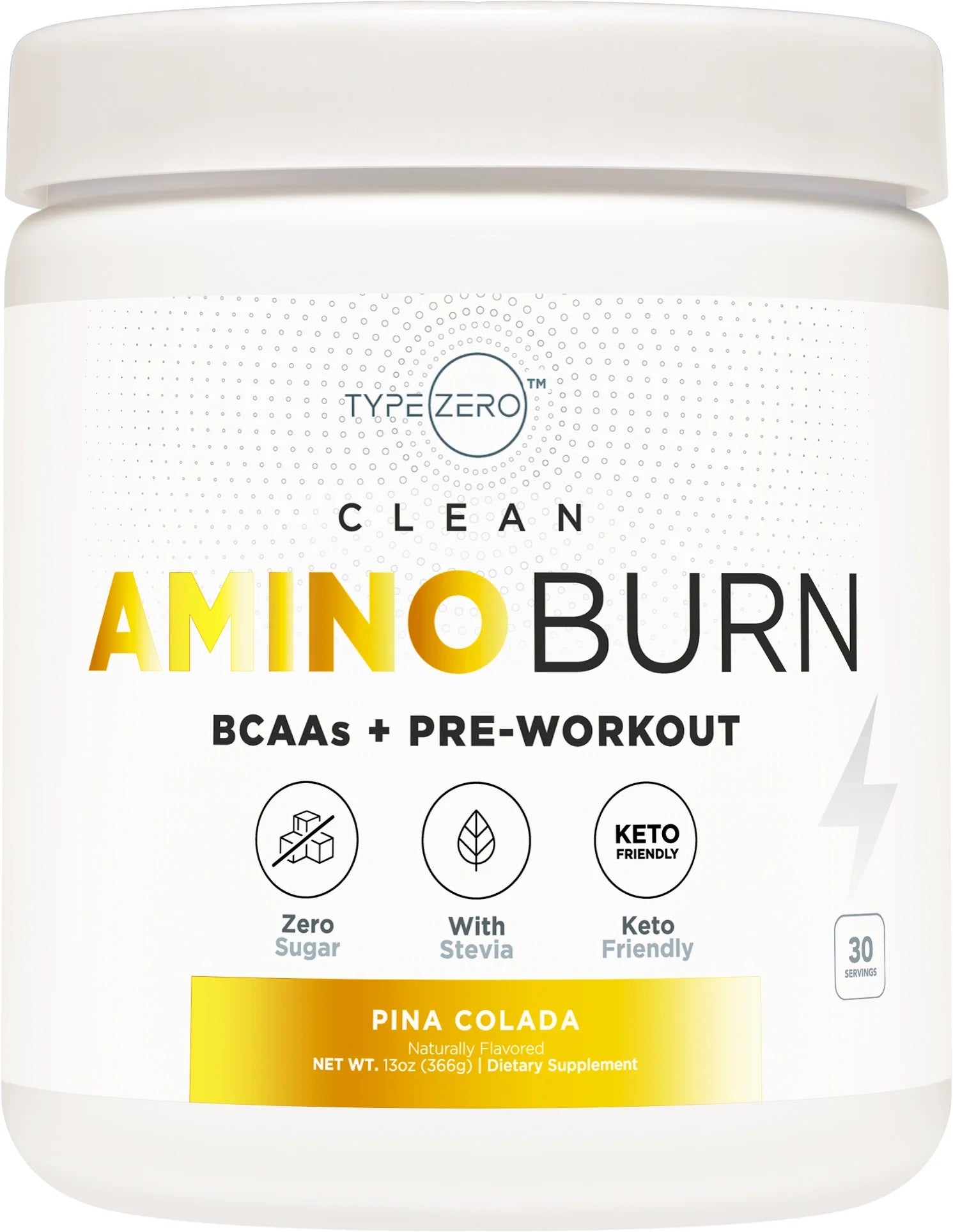 Aminoburn - Natural Pre Workout + Vegan BCAA (Piña-Colada | 30Serv) Sugar Free Bcaas Amino Acids Supplement Keto Preworkout for Women, Amino Preworkout Energy, Post Workout Recovery Drink