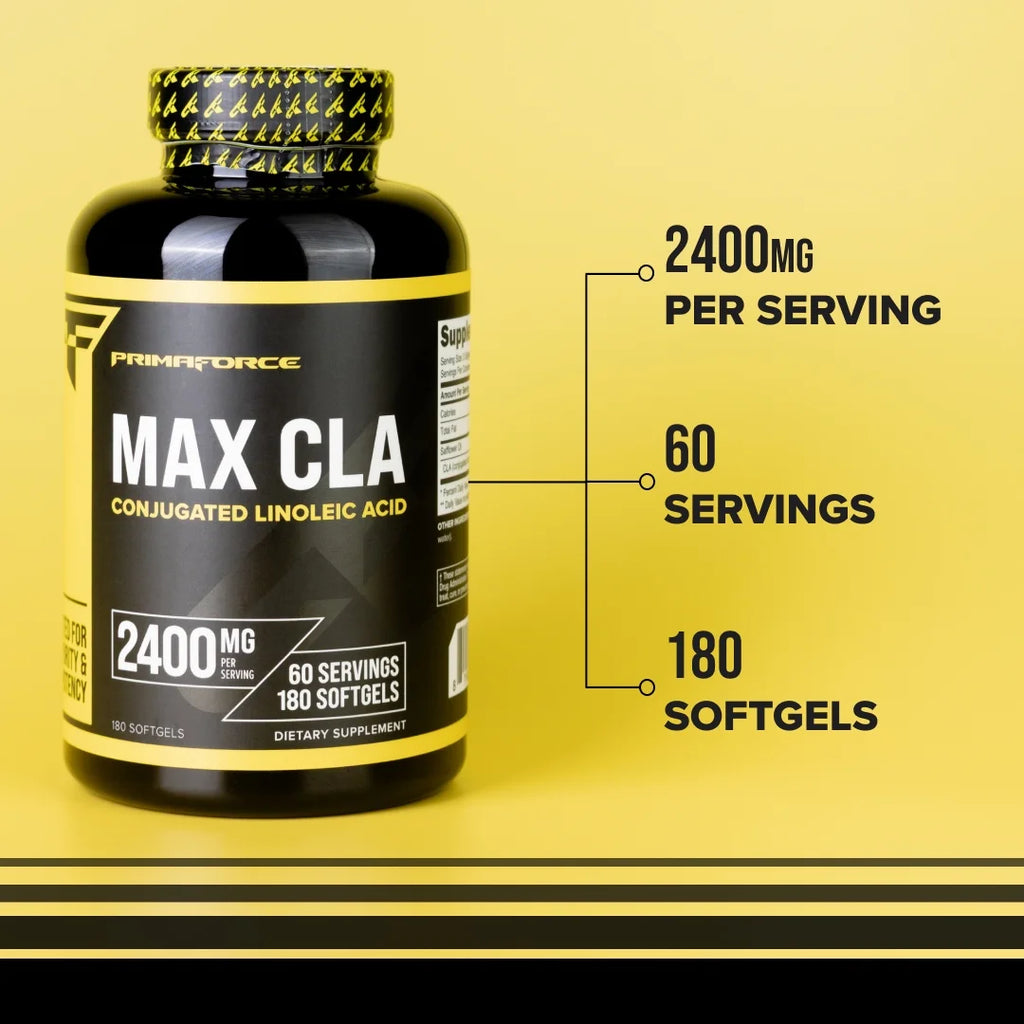 Max CLA Supplement 2400 Mg per Serving, 180 Softgels, 60 Servings