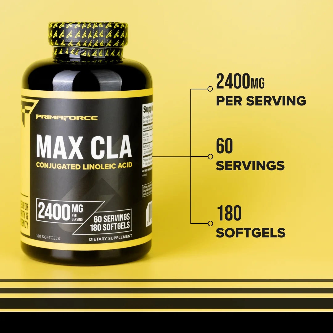 Max CLA Supplement 2400 Mg per Serving, 180 Softgels, 60 Servings
