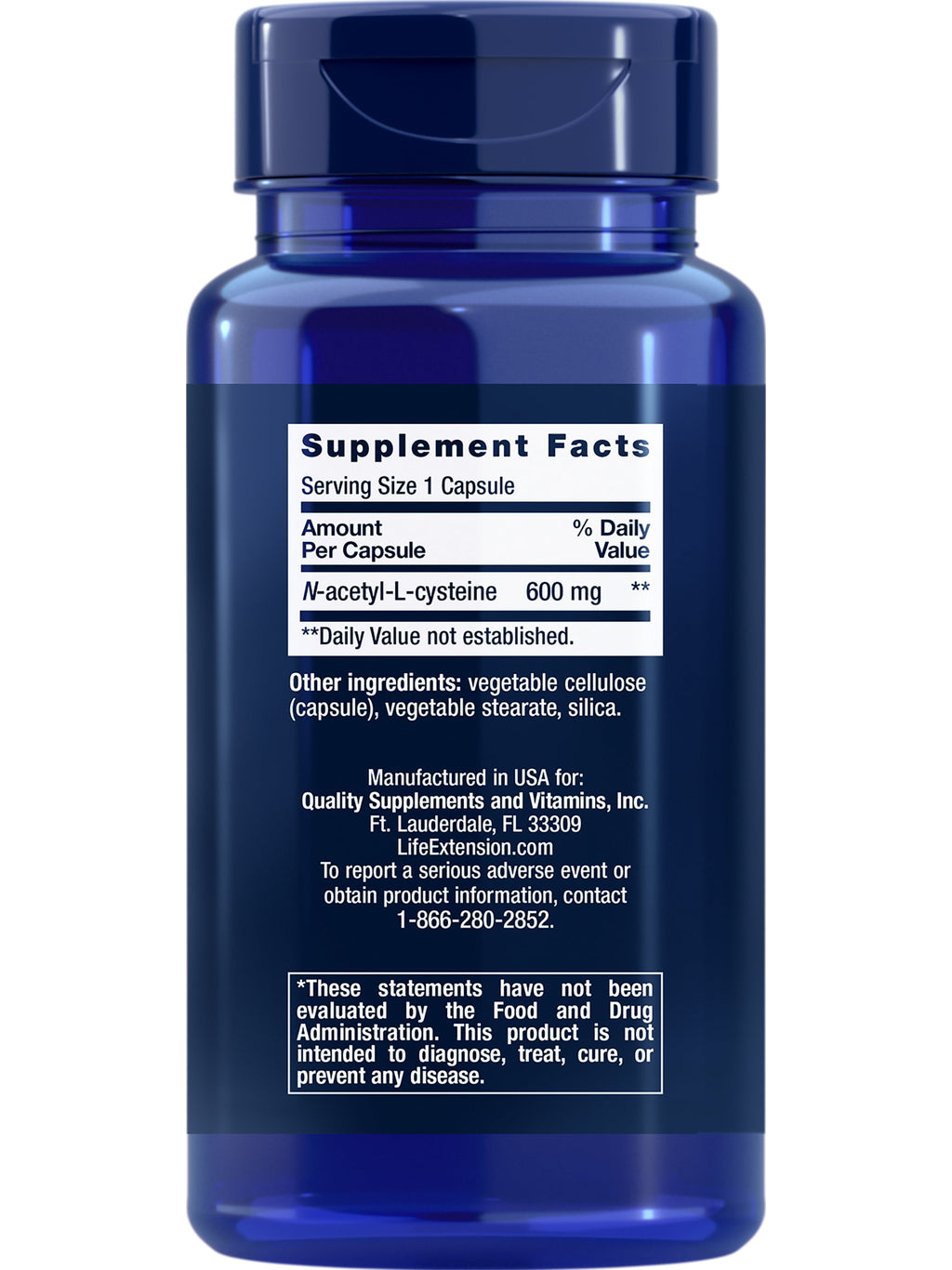 N-Acetyl-L-Cysteine (NAC), Immune Response, Respiratory Health, Liver Health, NAC 600 Mg, Antioxidant Defense, Free Radicals, Easy to Absorb, 60 Capsules