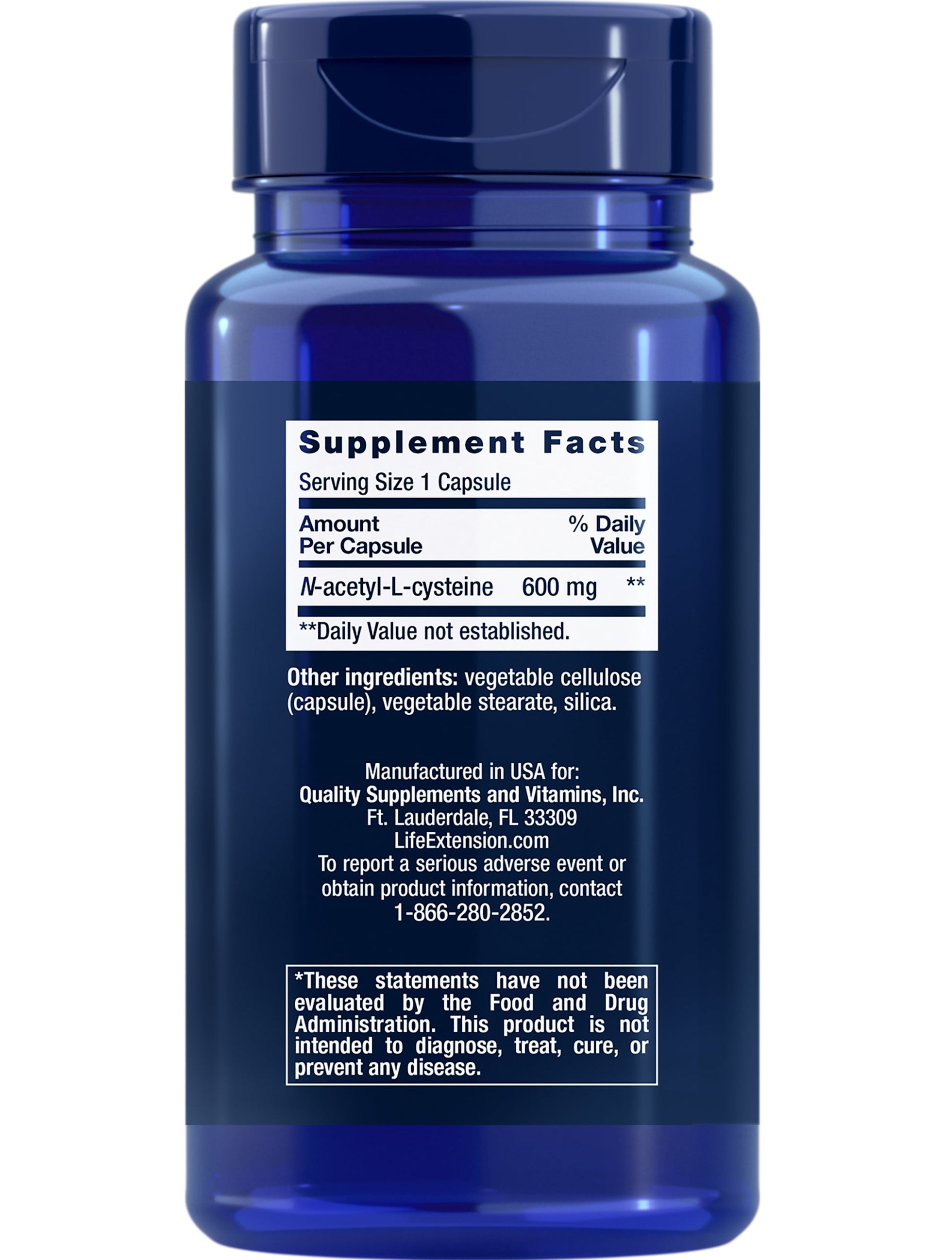 N-Acetyl-L-Cysteine (NAC), Immune Response, Respiratory Health, Liver Health, NAC 600 Mg, Antioxidant Defense, Free Radicals, Easy to Absorb, 60 Capsules