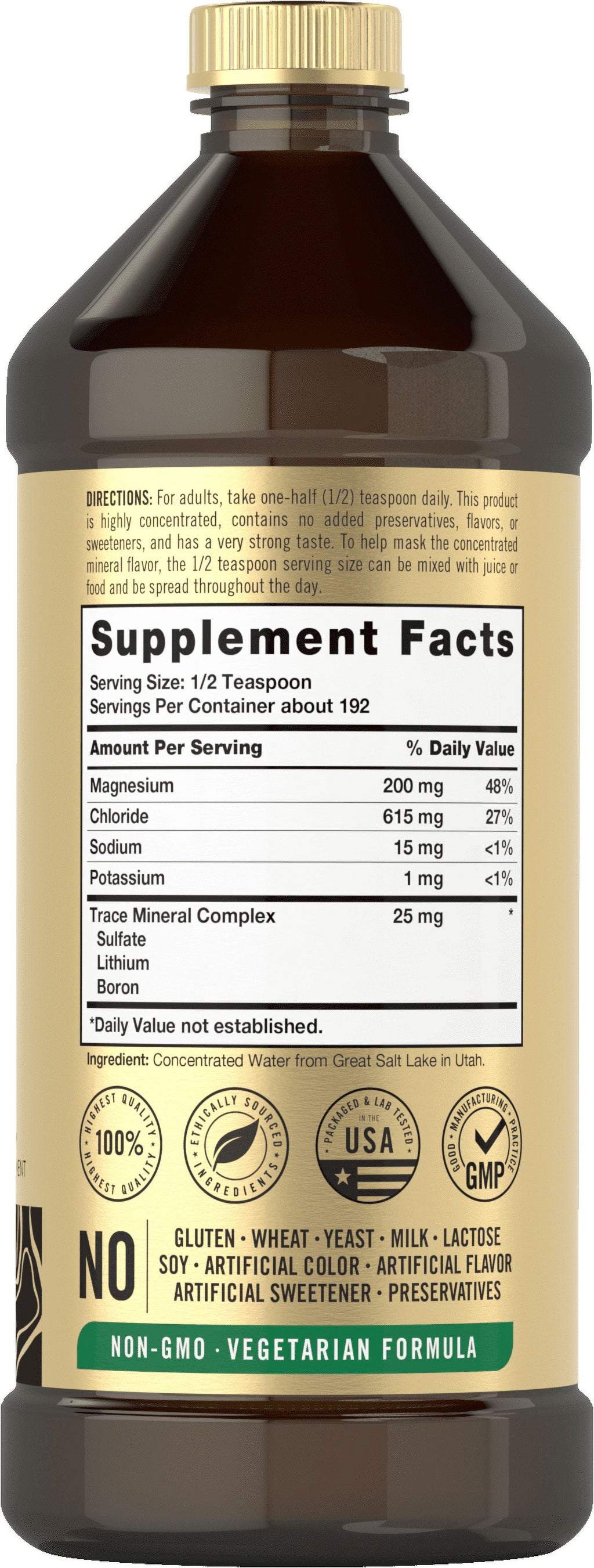 Trace Mineral Drops | 16 Fl Oz | Full Spectrum Minerals Supplement | by Vital Trace