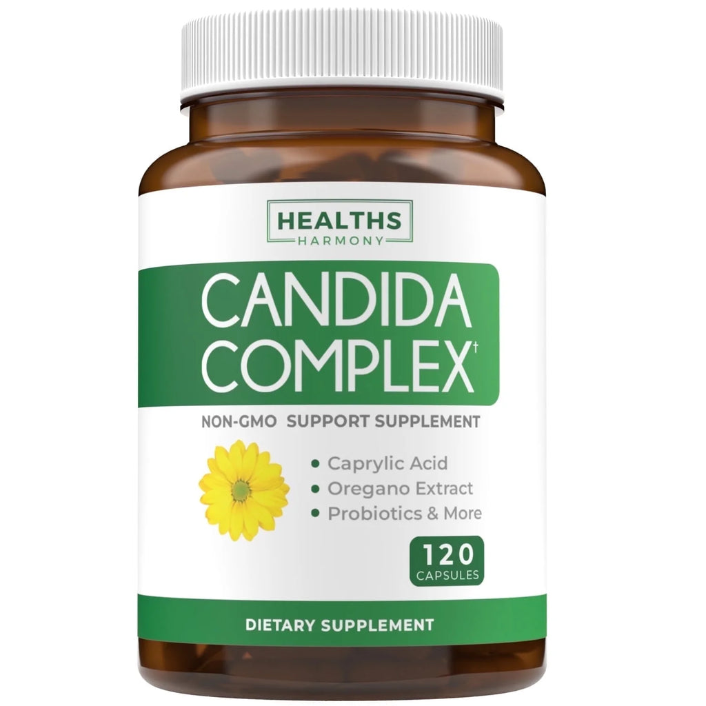 Candida Cleanse Intestinal Flora Support with Oregano & Caprylic Acid, 120 Capsules
