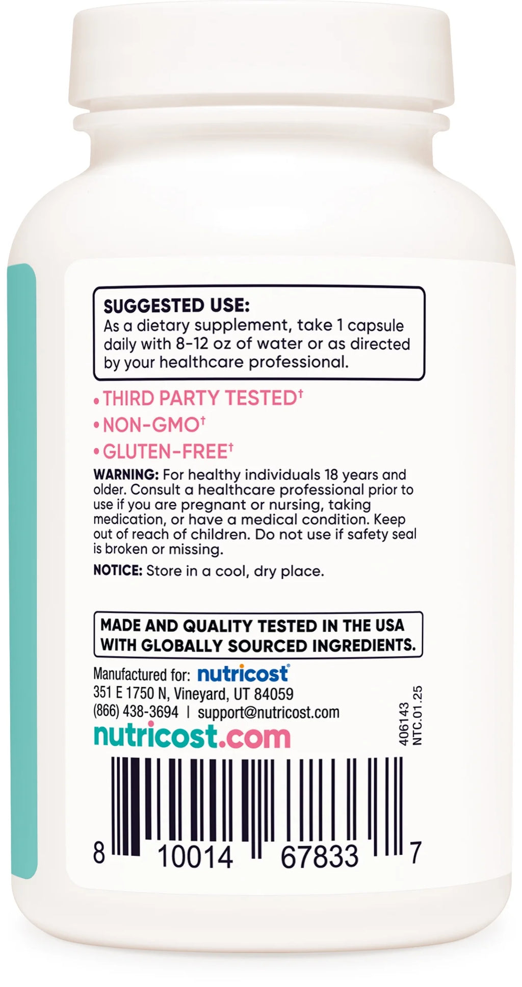 Diindolylmethane DIM Supplement for Women 400Mg, 120 Capsules