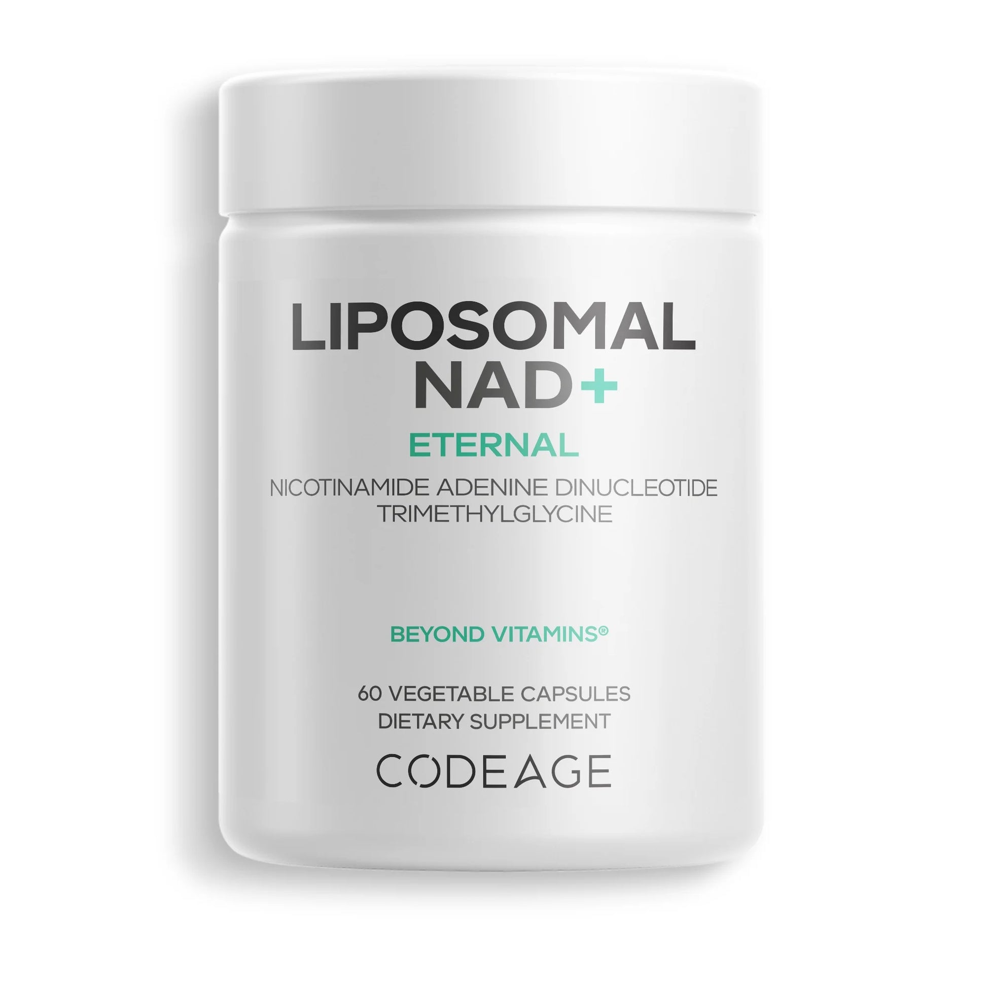 Liposomal NAD+ Supplement, Betaine Anhydrous, Nicotinamide Adenine Dinucleotide Pills, 60 Ct