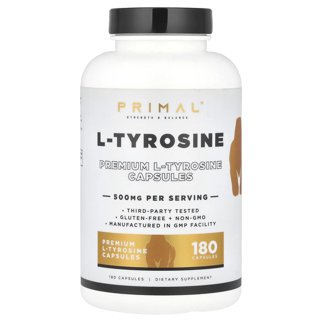 L-Tyrosine, 500 Mg , 180 Capsules