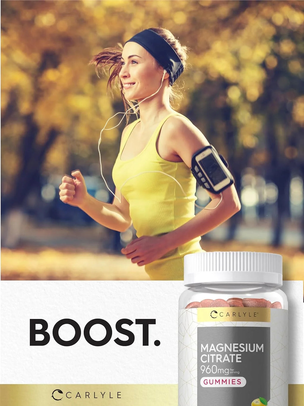 Magnesium Citrate | 960Mg | 60 Vegan Gummies | Lemon Raspberry Flavor | by