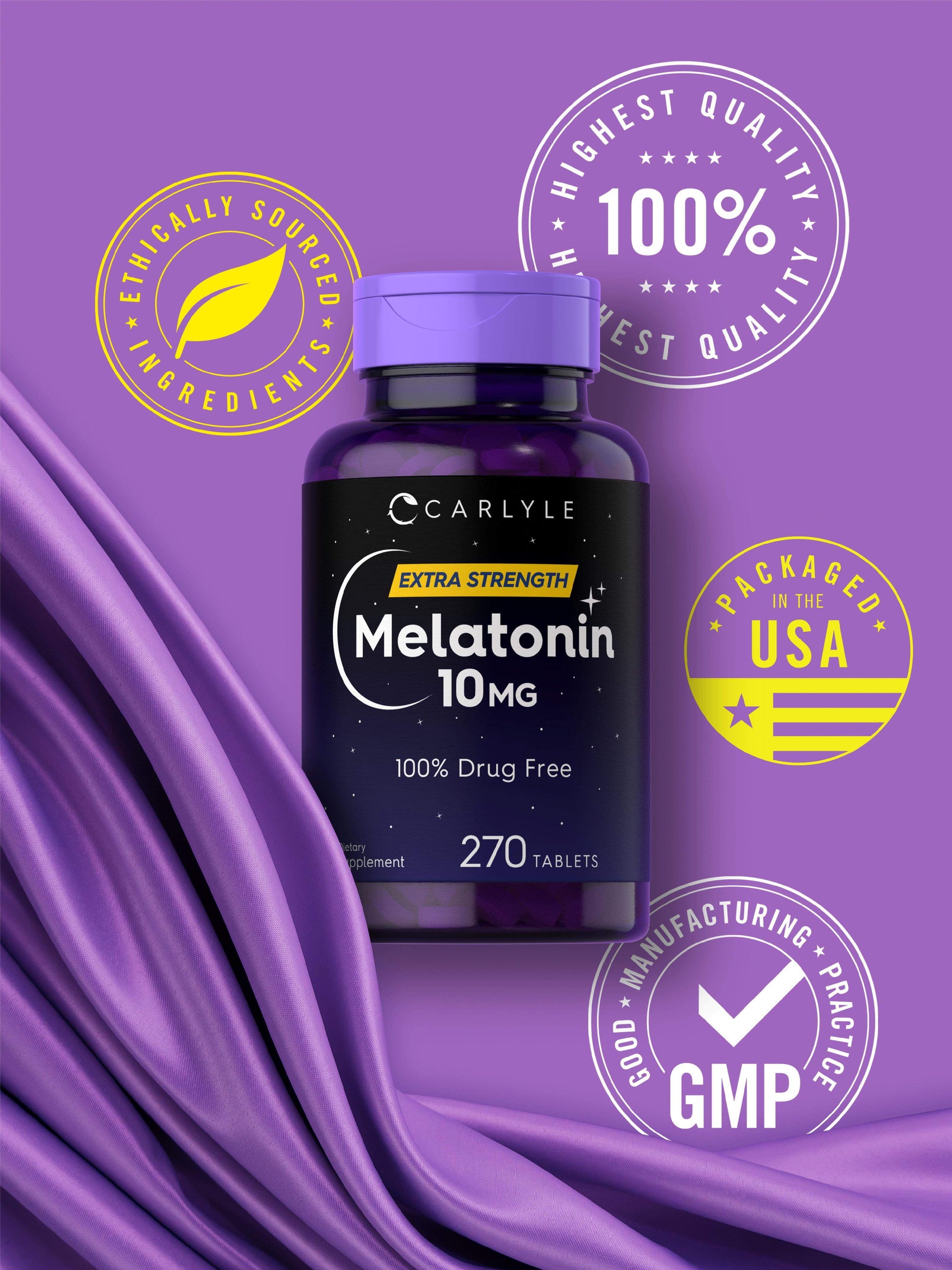 Melatonin 10Mg | 270 Tablets | Vegetarian Supplement