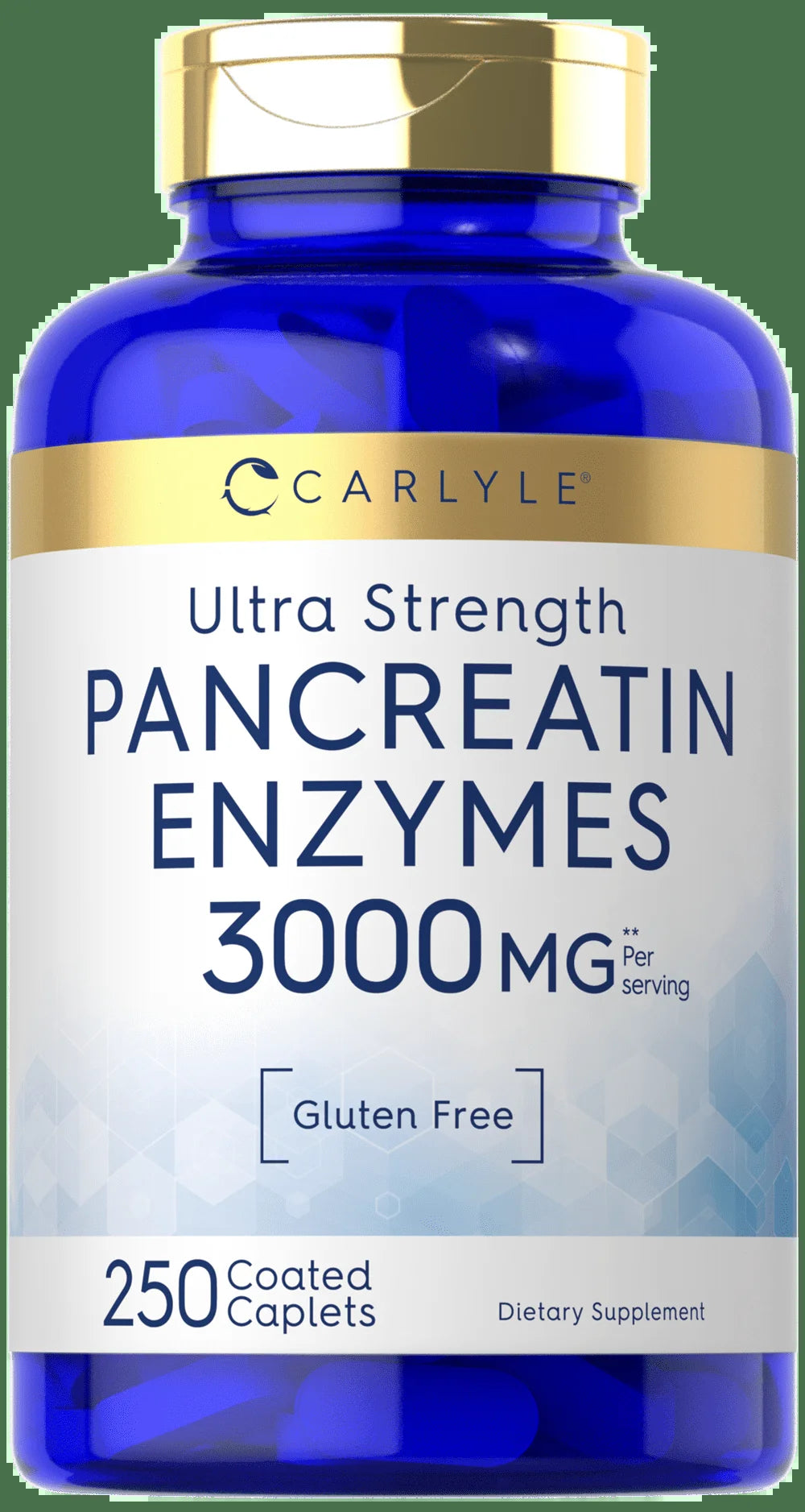 Pancreatin Digestive Enzymes | 3000Mg | 250 Caplets | by