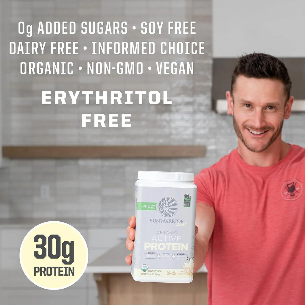 Sport Organic Active Protein Vanilla Vegan Protein Powder 20 Servings