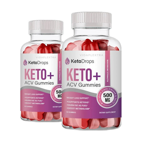 (2 Pack) Keto Drops Gummies - Keto Drops Keto + Apple Cider Vinegar Gummies