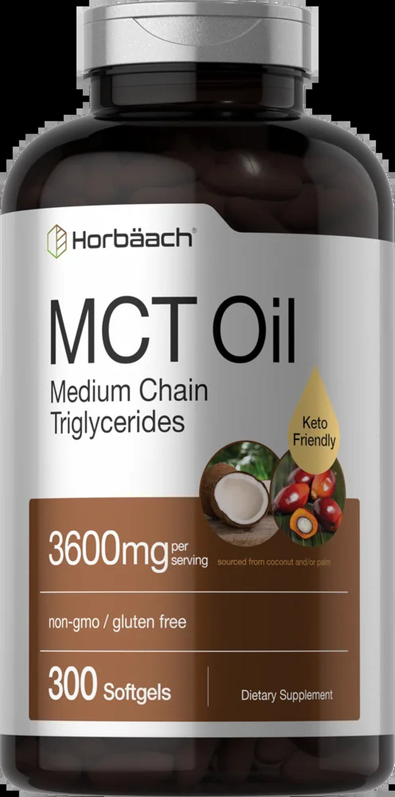 Keto MCT Oil | 3600 Mg | 300 Softgels for Men and Women | by