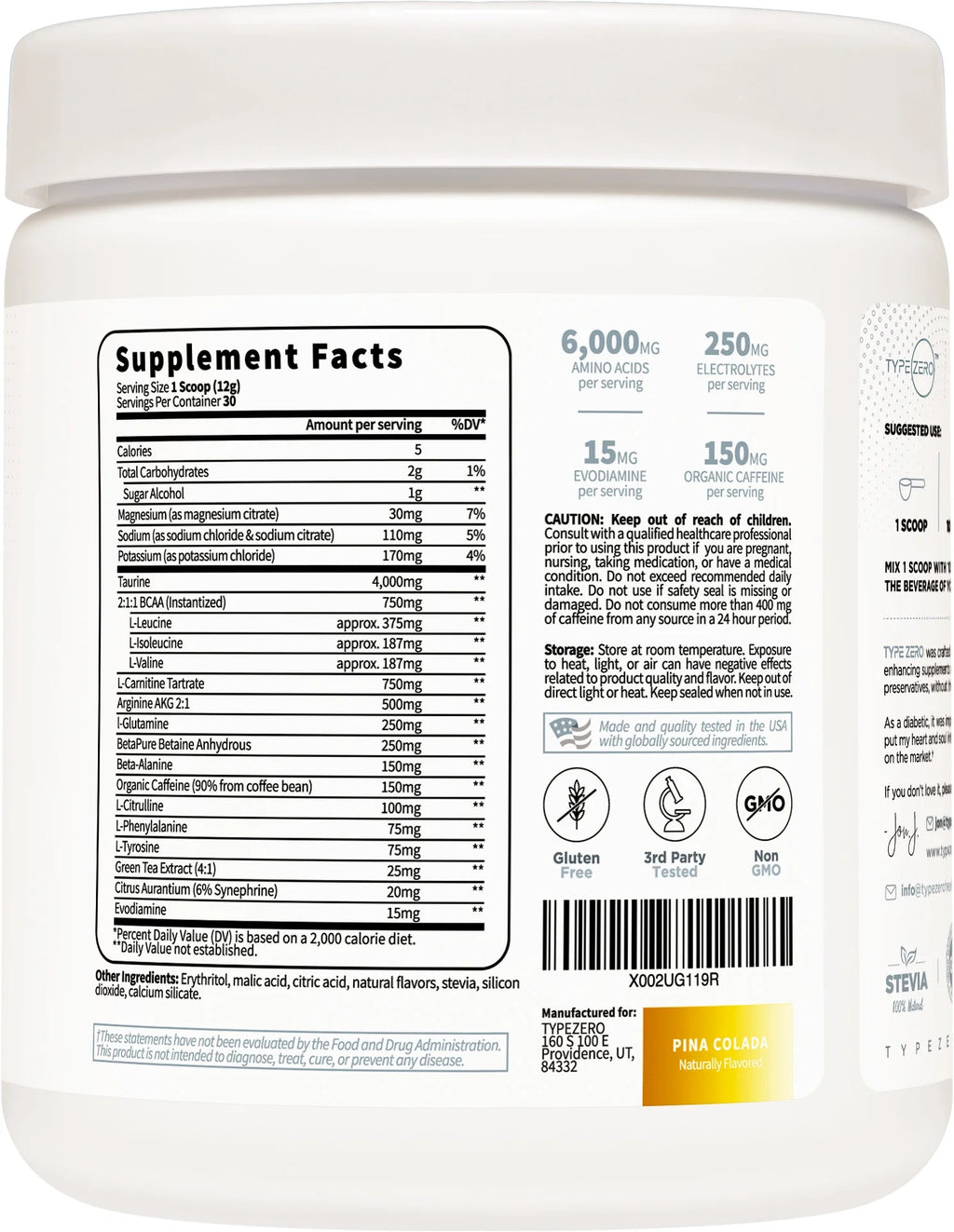 Aminoburn - Natural Pre Workout + Vegan BCAA (Piña-Colada | 30Serv) Sugar Free Bcaas Amino Acids Supplement Keto Preworkout for Women, Amino Preworkout Energy, Post Workout Recovery Drink