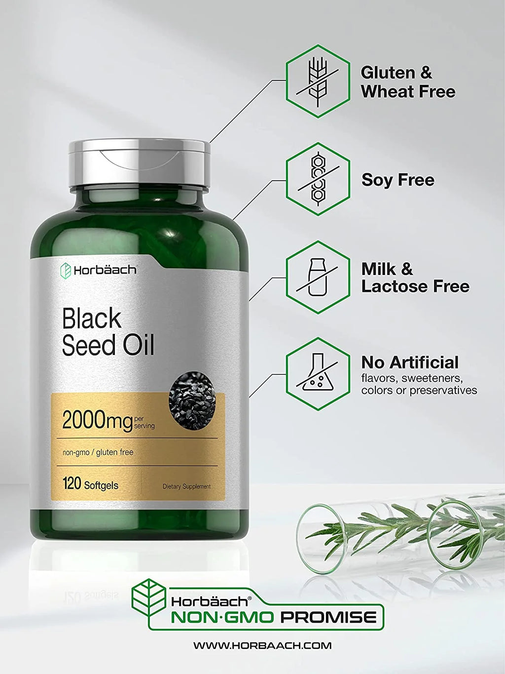 Black Seed Oil 2000Mg | 120 Cold Pressed Softgels | by