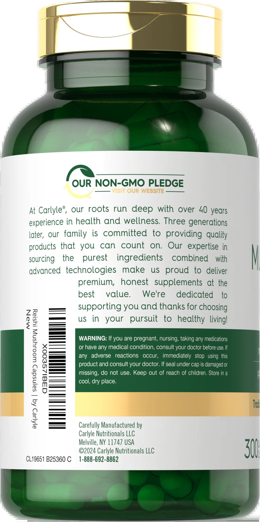 Reishi Mushroom Extract 5000Mg | 300 Capsules for Men and Women | by