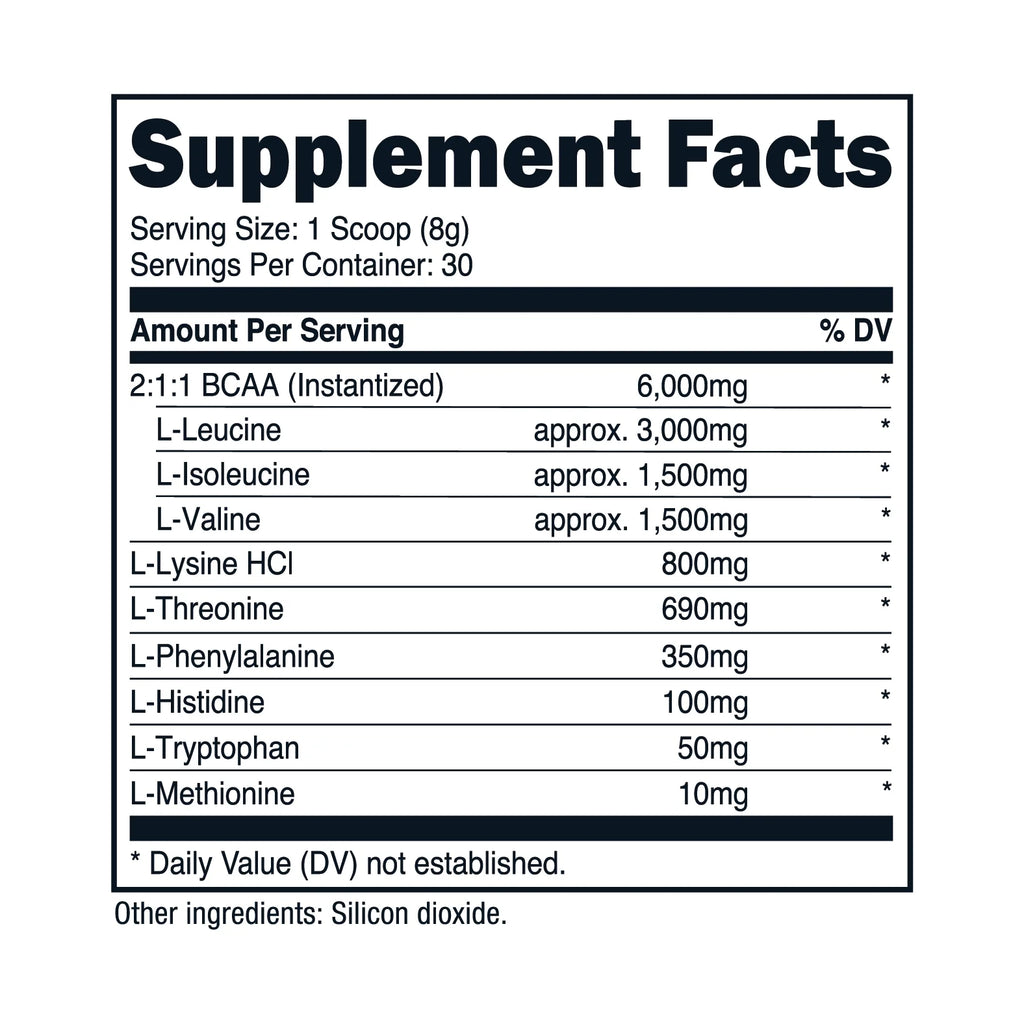 EAA Powder 30 Servings (Unflavored) - Essential Amino Acids Supplement