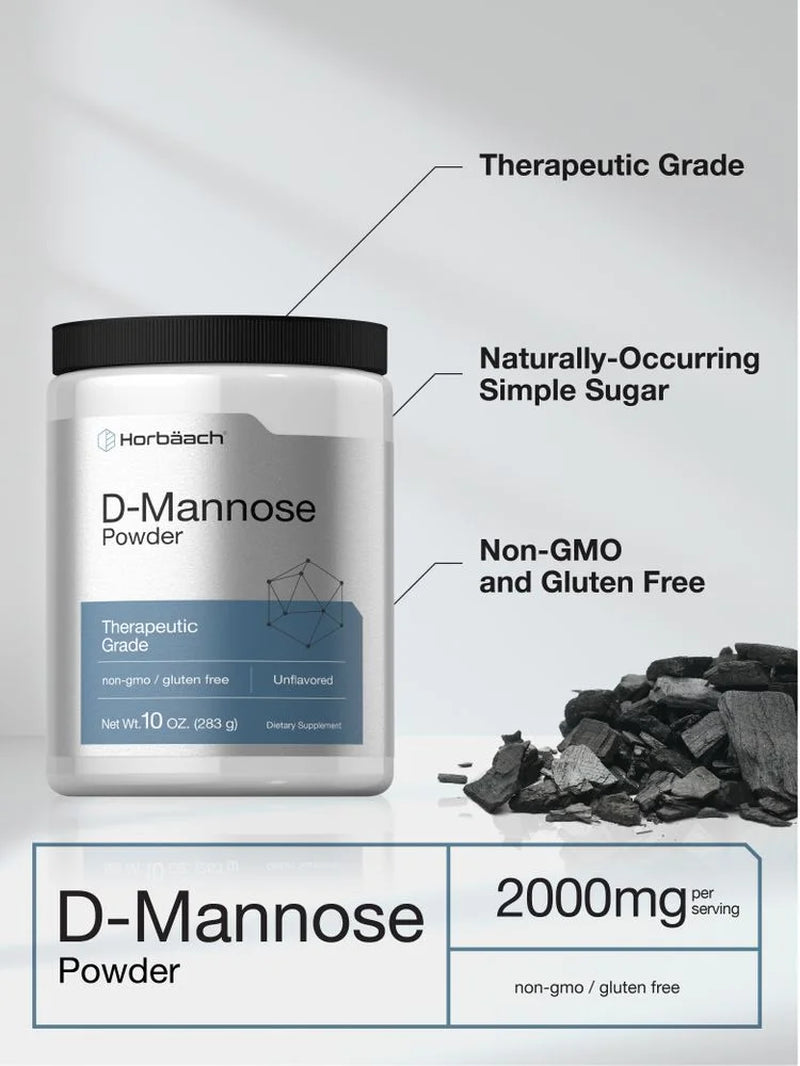 D Mannose Powder | 10Oz | Vegetarian & Unflavored for Men and Women | by