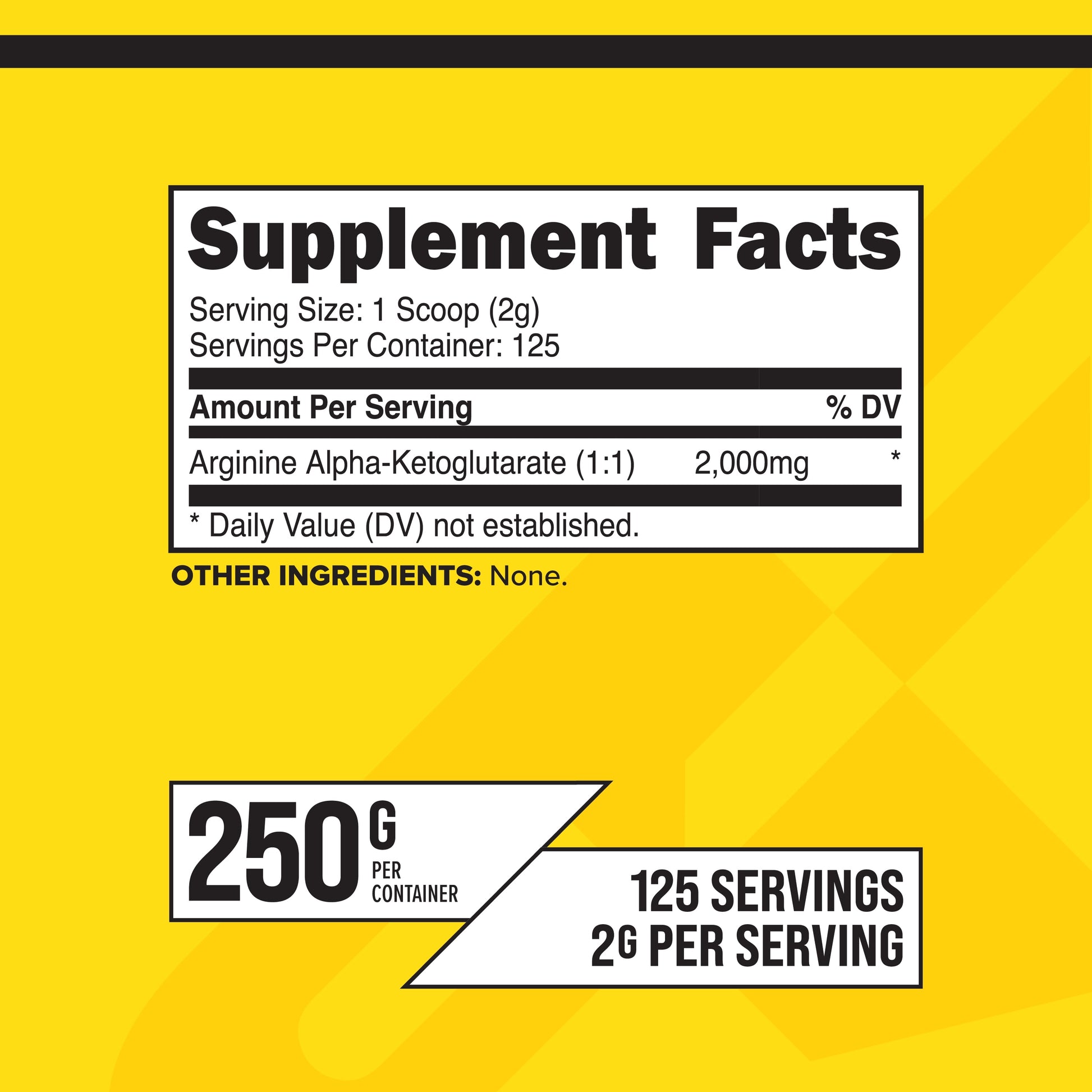 AAKG Arginine Powder, 250 Grams - Premium Workout Supplement