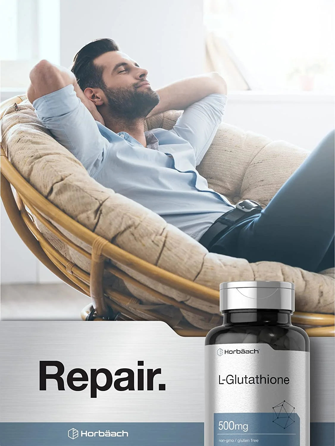 L-Glutathione | 500Mg | 60 Capsules | by