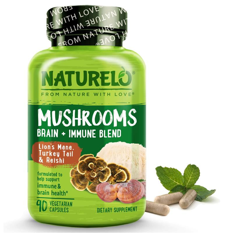Mushroom Supplement with Lion'S Mane, Turkey Tail and Reishi Healthcare Dietary