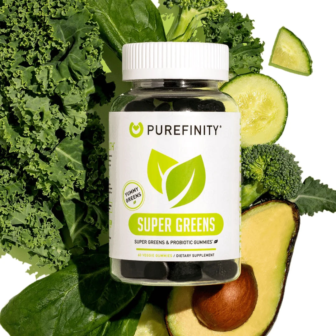 Spirulina Gummies – Daily Greens with Alfalfa, Spinach, Broccoli, Beet Root, Acai, Inulin Prebiotic Fiber, Super Greens Veggie Gummies – Non-Gmo, Gluten Free, Vegan – 60 Gummies