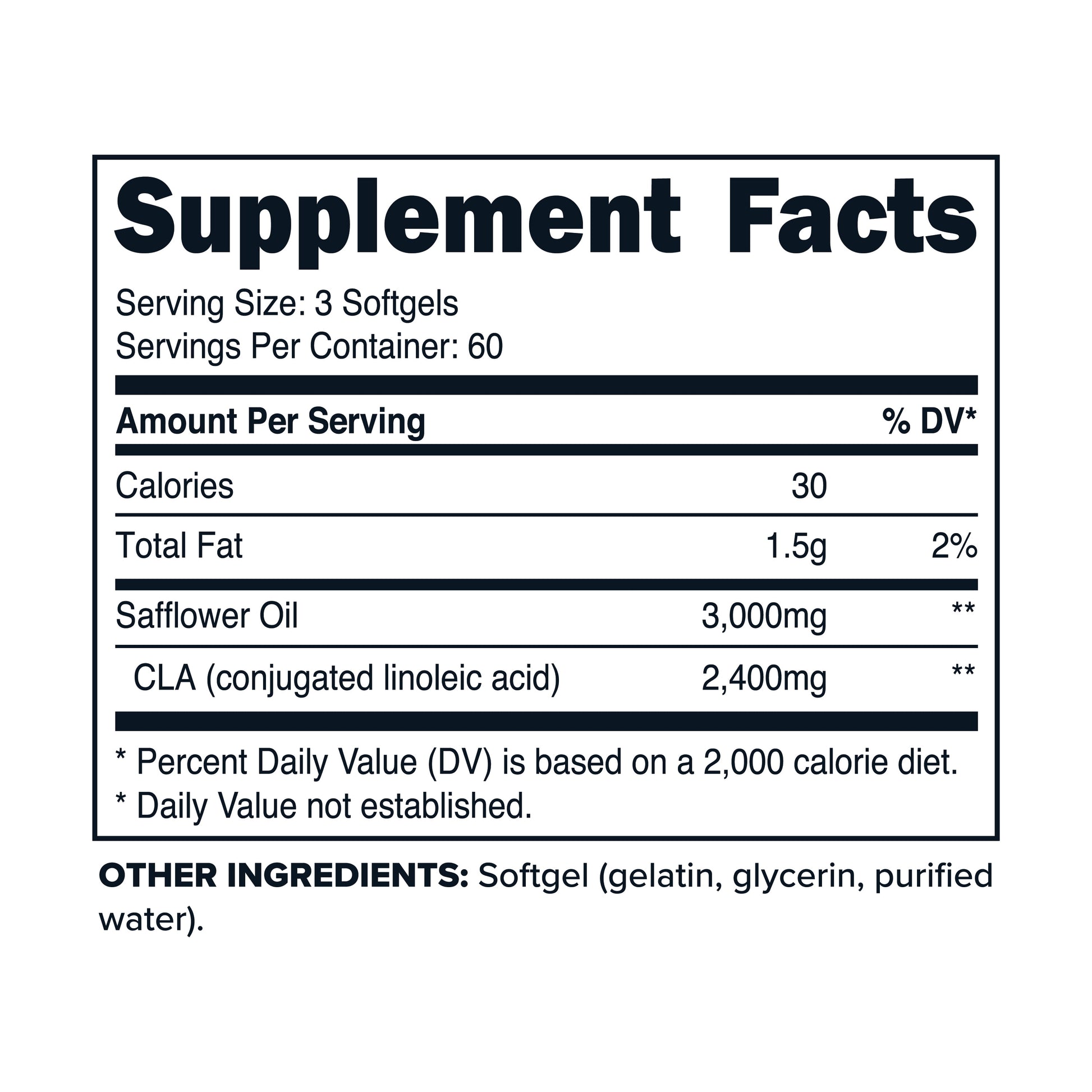Max CLA Supplement 2400 Mg per Serving, 180 Softgels, 60 Servings