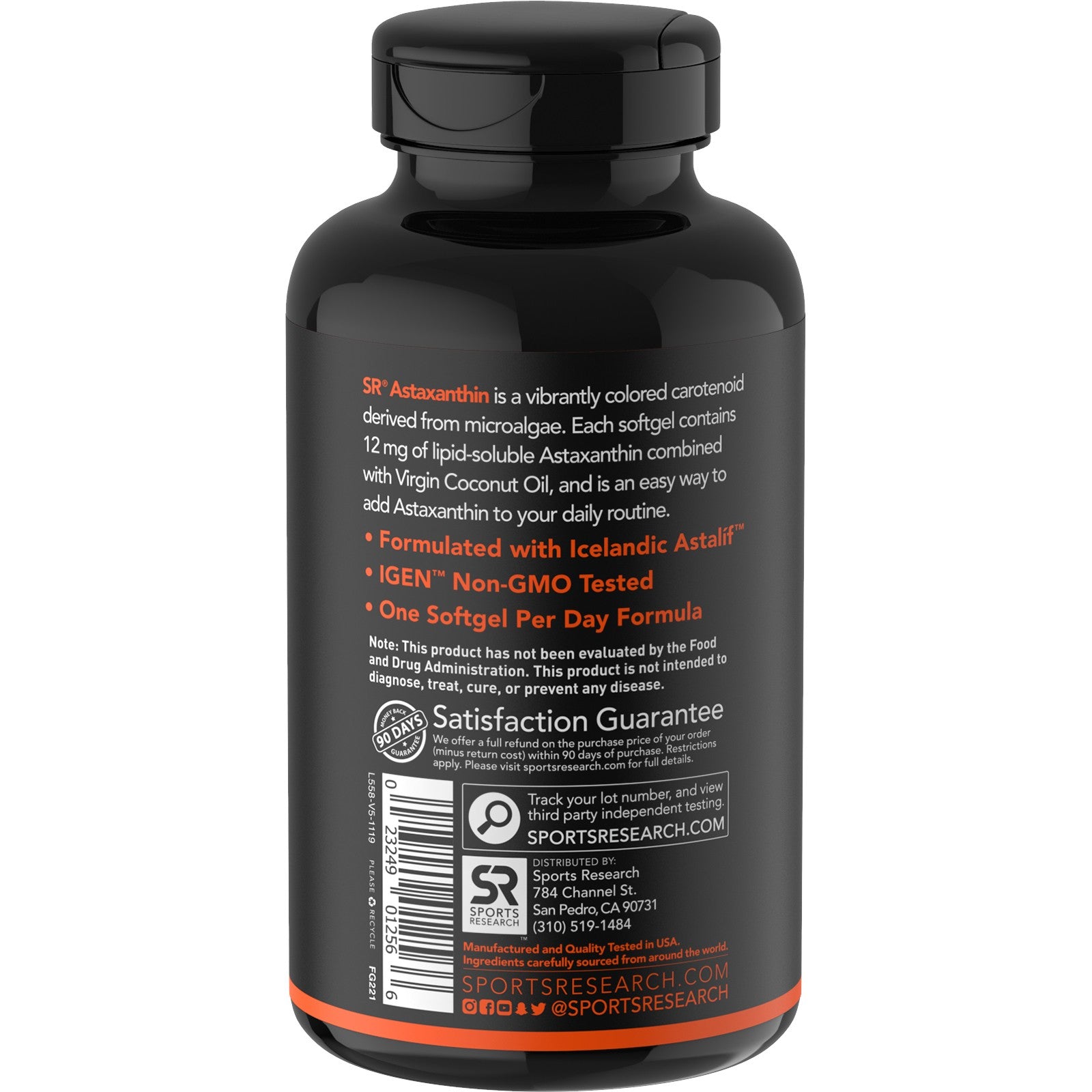 Astaxanthin, Triple Strength, 12 Mg, 60 Softgels