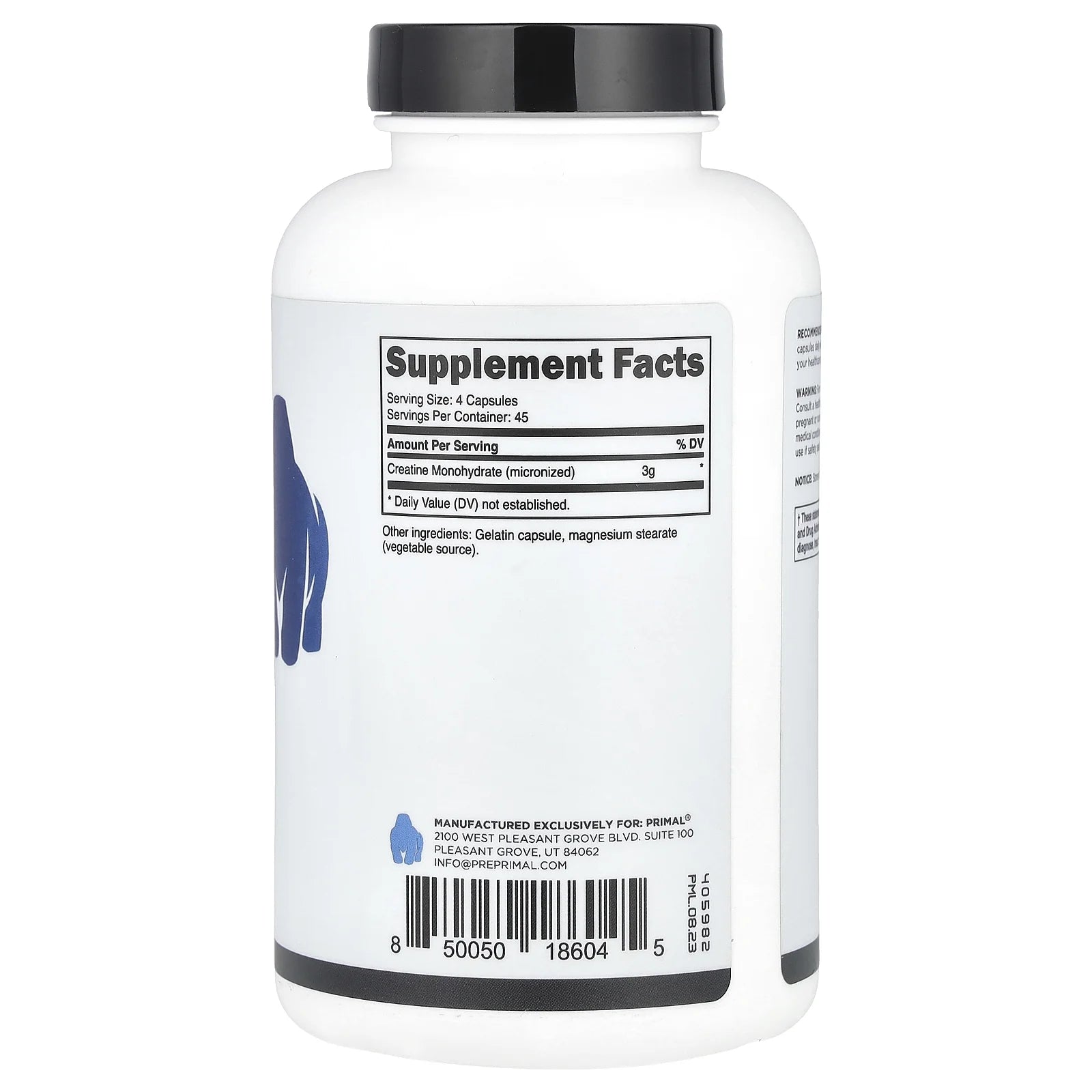 Creatine, 180 Capsules (0.75 G per Capsule)