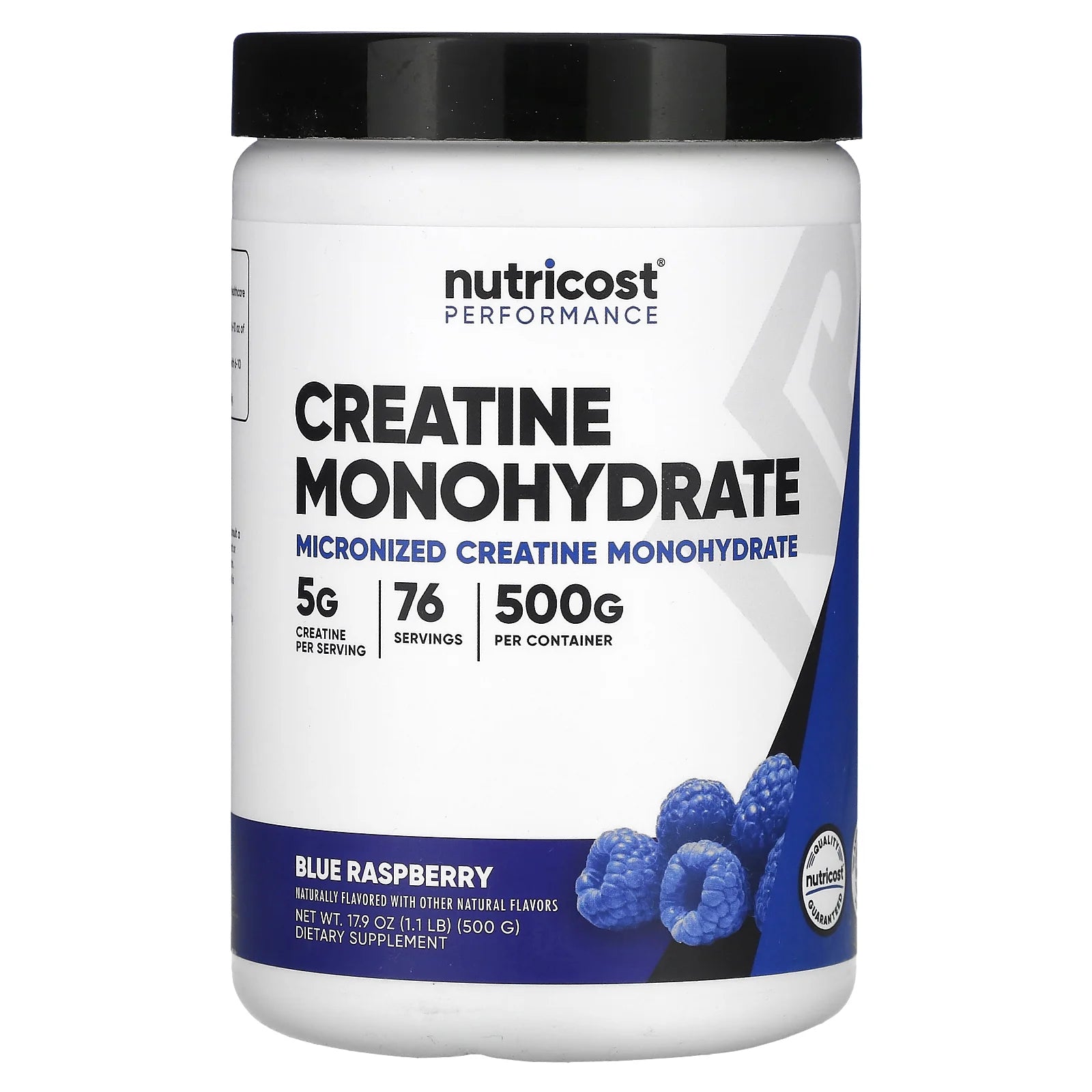 Creatine Monohydrate Supplement Powder (500 Grams) (Blue Raspberry)