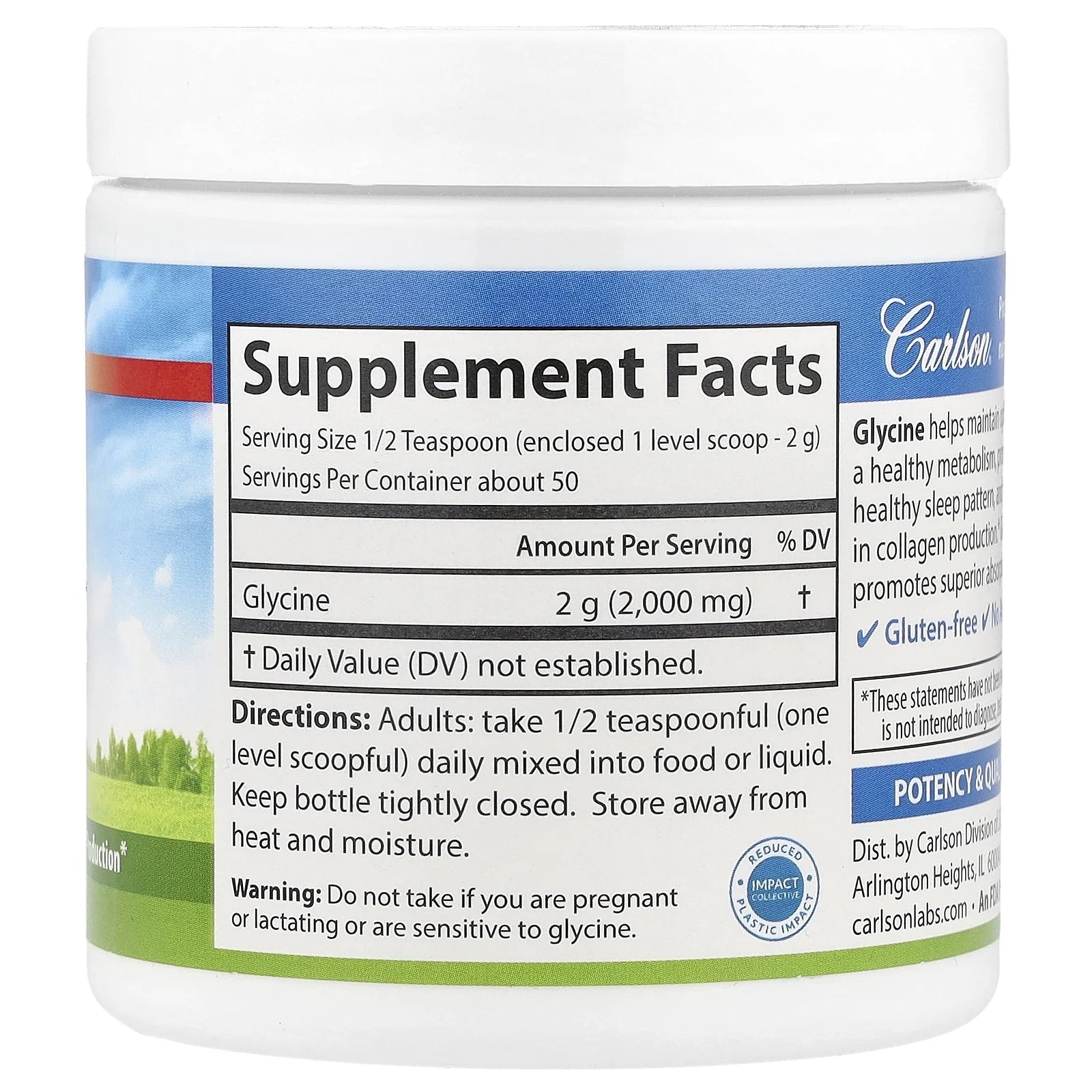 Labs - Glycine Amino Acid Powder - 3.53 Oz.
