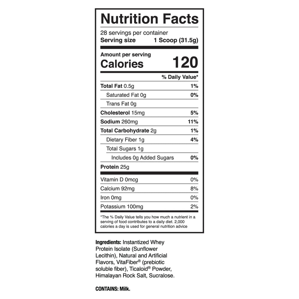 Whey Protein Isolate Powder 28 Servings (Vanilla) - Perform - Gluten Free, Non-Gmo