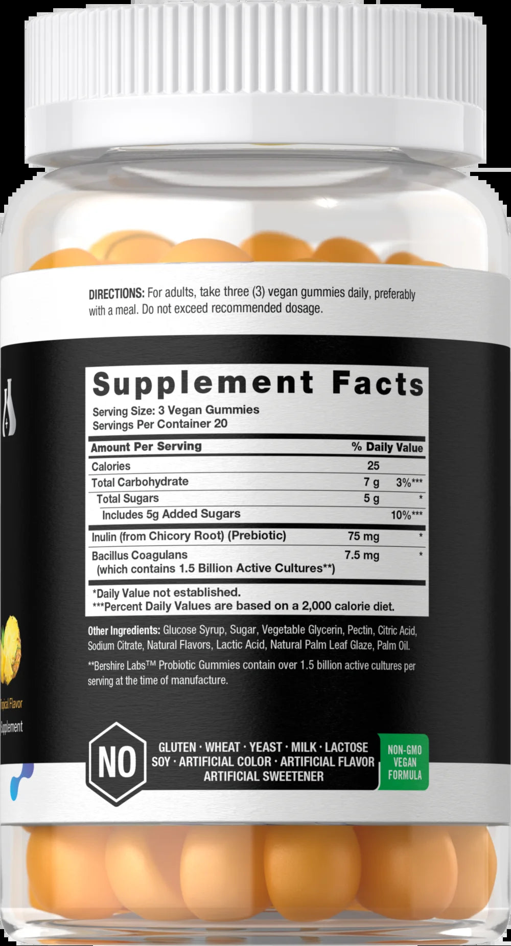 Probiotic Gummies | 60 Count | for Women and Men | Tropical Flavor | by