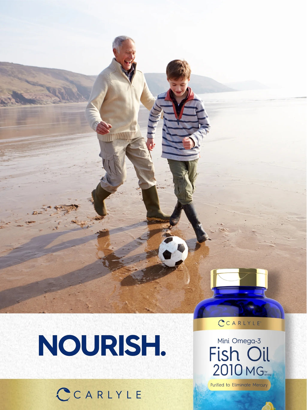 Mini Fish Oil Softgels | 2010Mg | 200 Omega-3 Pills | by