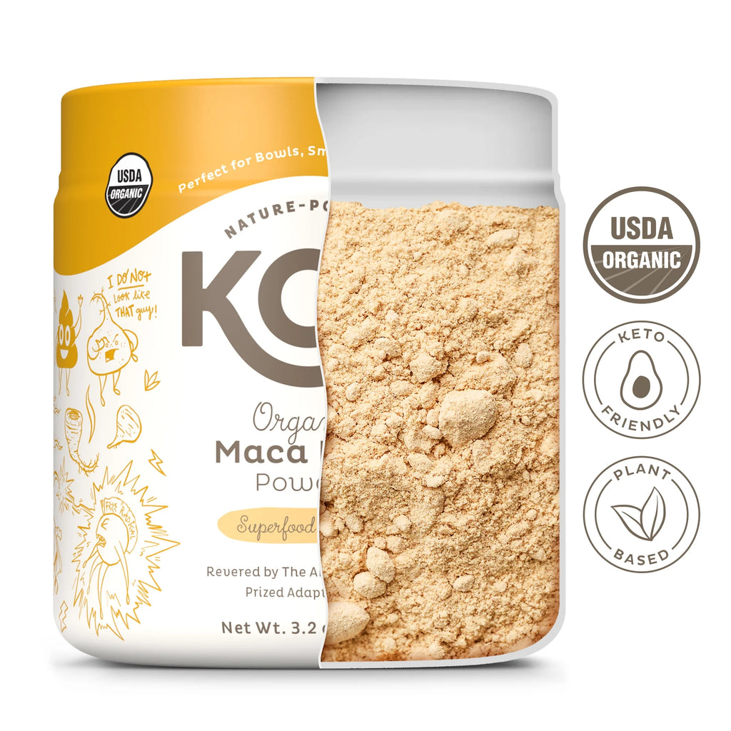 Organic Maca Root Powder - Vegan Superfood Booster, Gluten Free, Non GMO - 3.2 Oz, 20 Servings