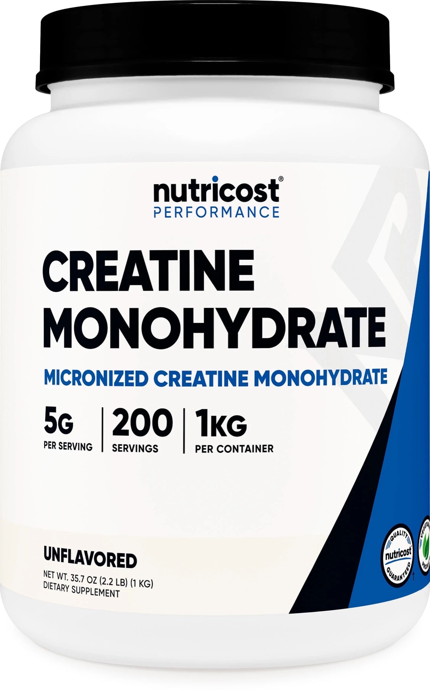 Creatine Monohydrate Powder 1 Kg (2.2LBS) Supplement- 200 Servings, Unflavored